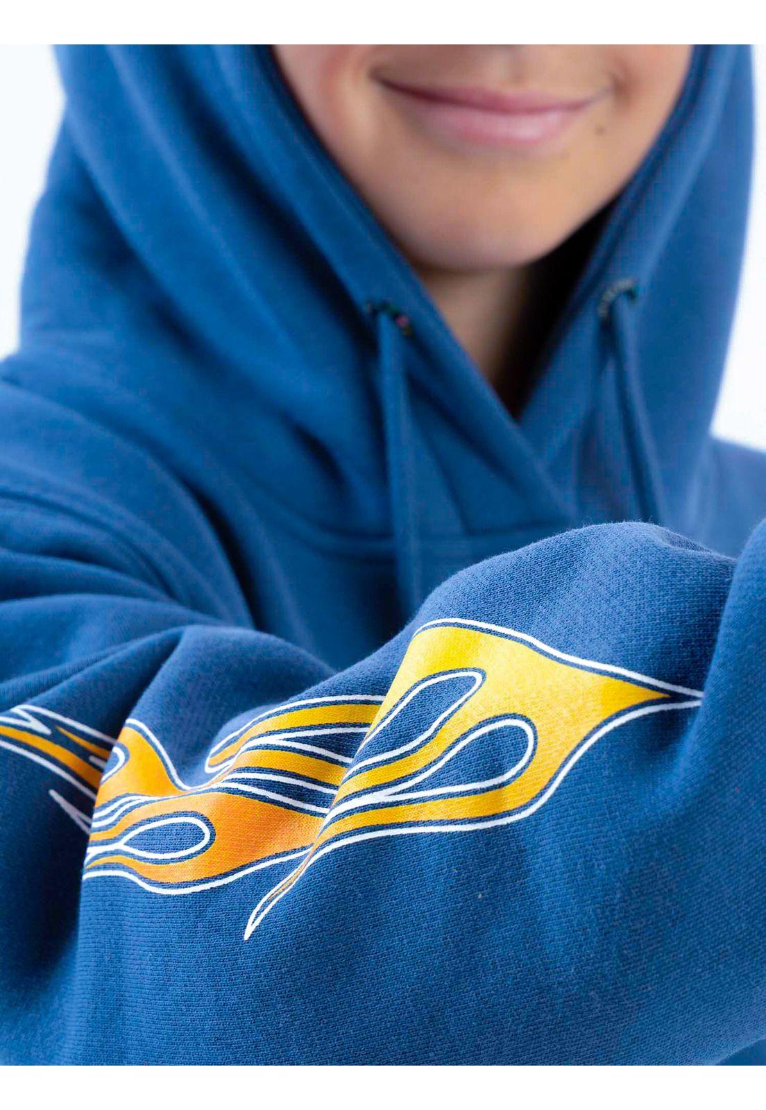 Poleron Canguro Stormbay Celeste Infantil Maui And Sons-4