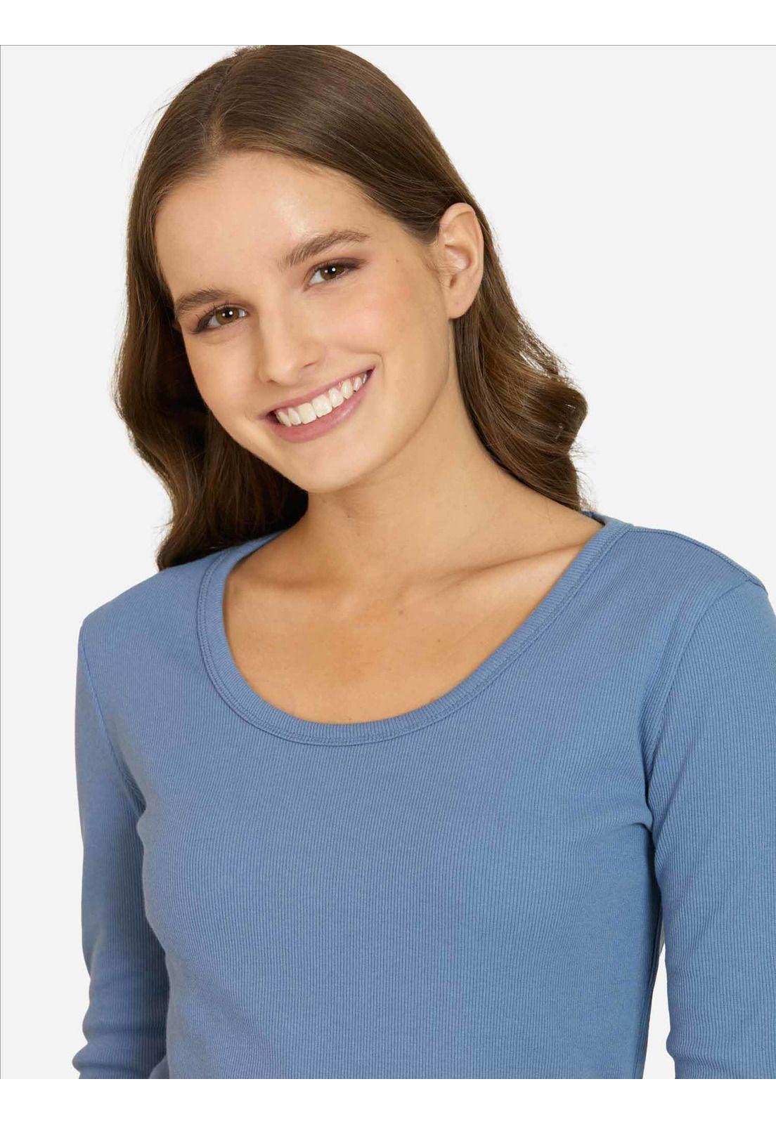 Polera ML Liora Azul Mujer Maui And Sons-2