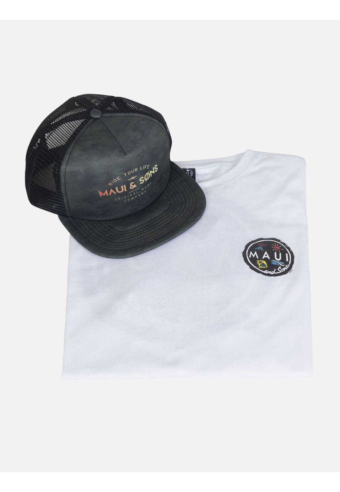 Pack Polera Jockey Hombre Blanco 5AV1220-MV22 Maui And Sons-3