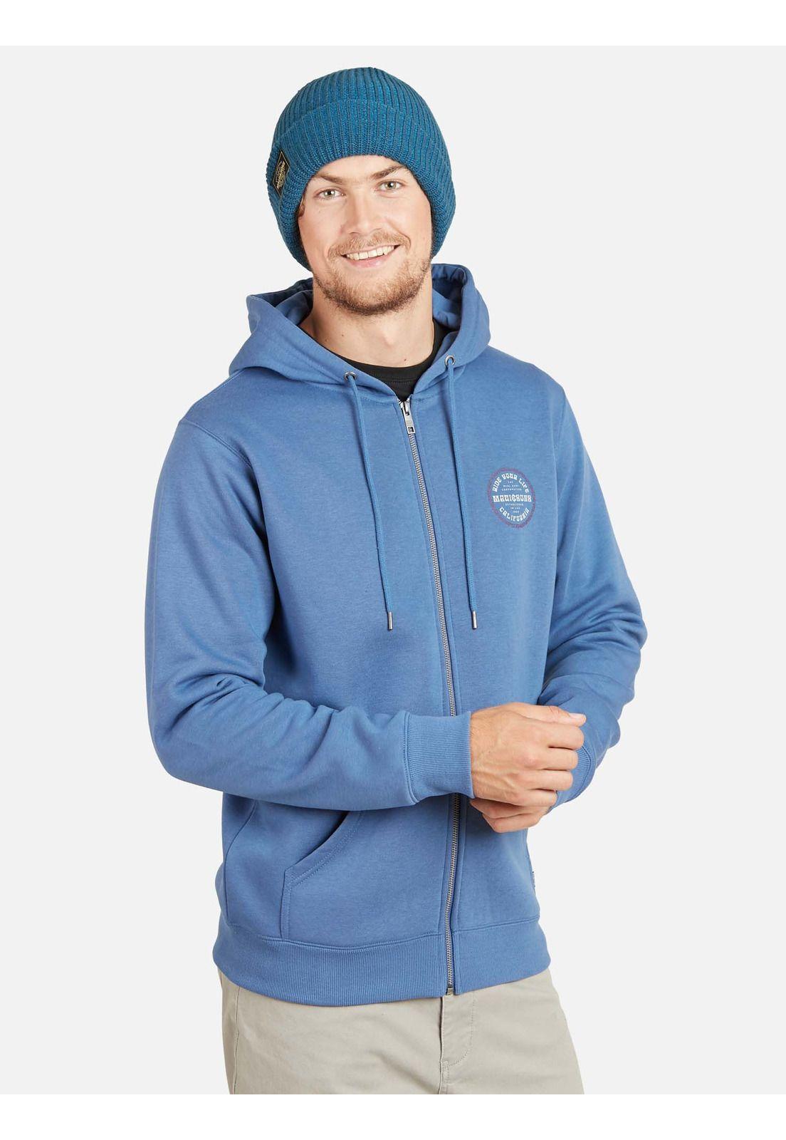 Poleron RIDE YOUR LIFE HOODIE Hombre Azul Maui and Sons-0