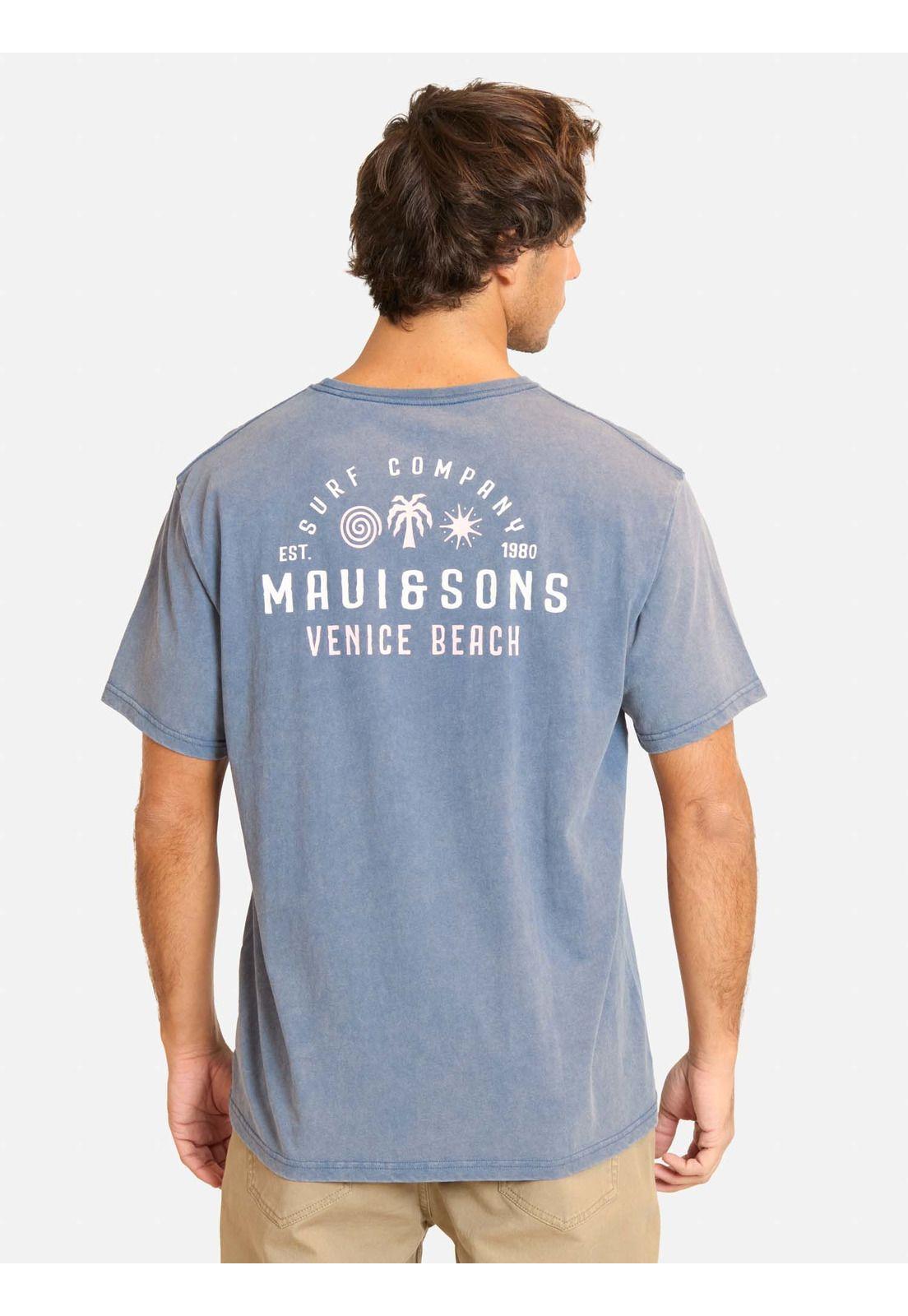 Polera MC Divaza Azul Hombre Maui And Sons-1