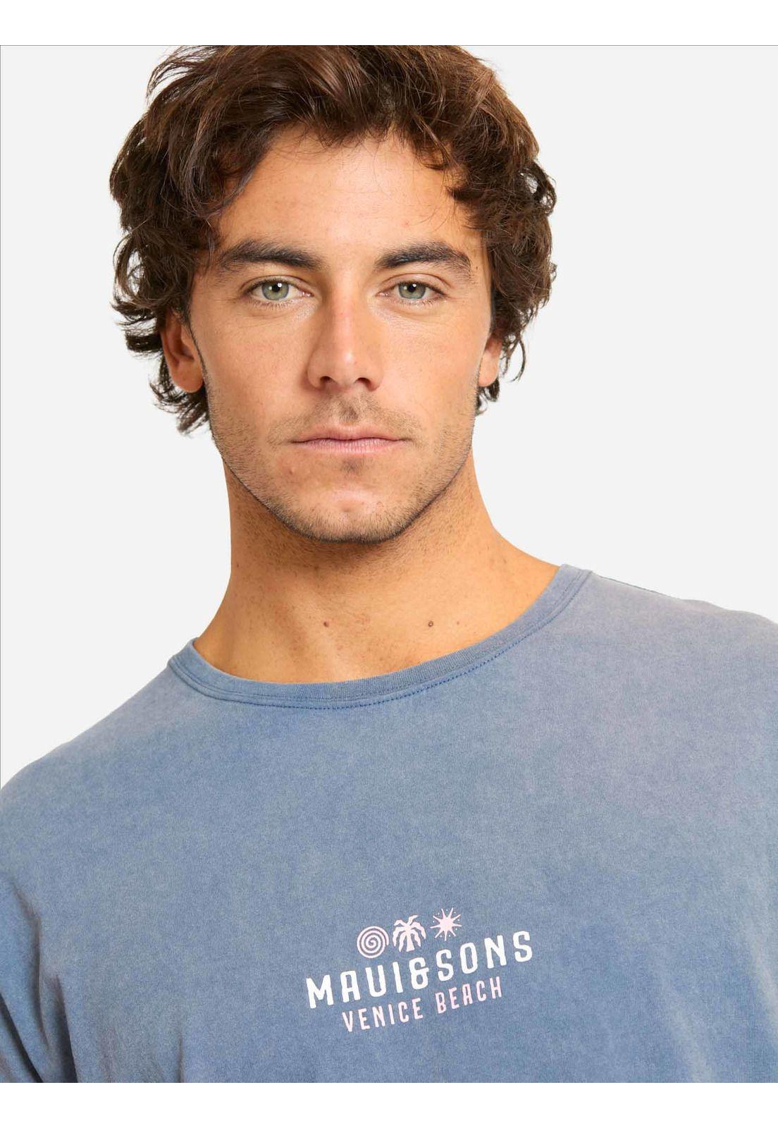 Polera MC Divaza Azul Hombre Maui And Sons-2