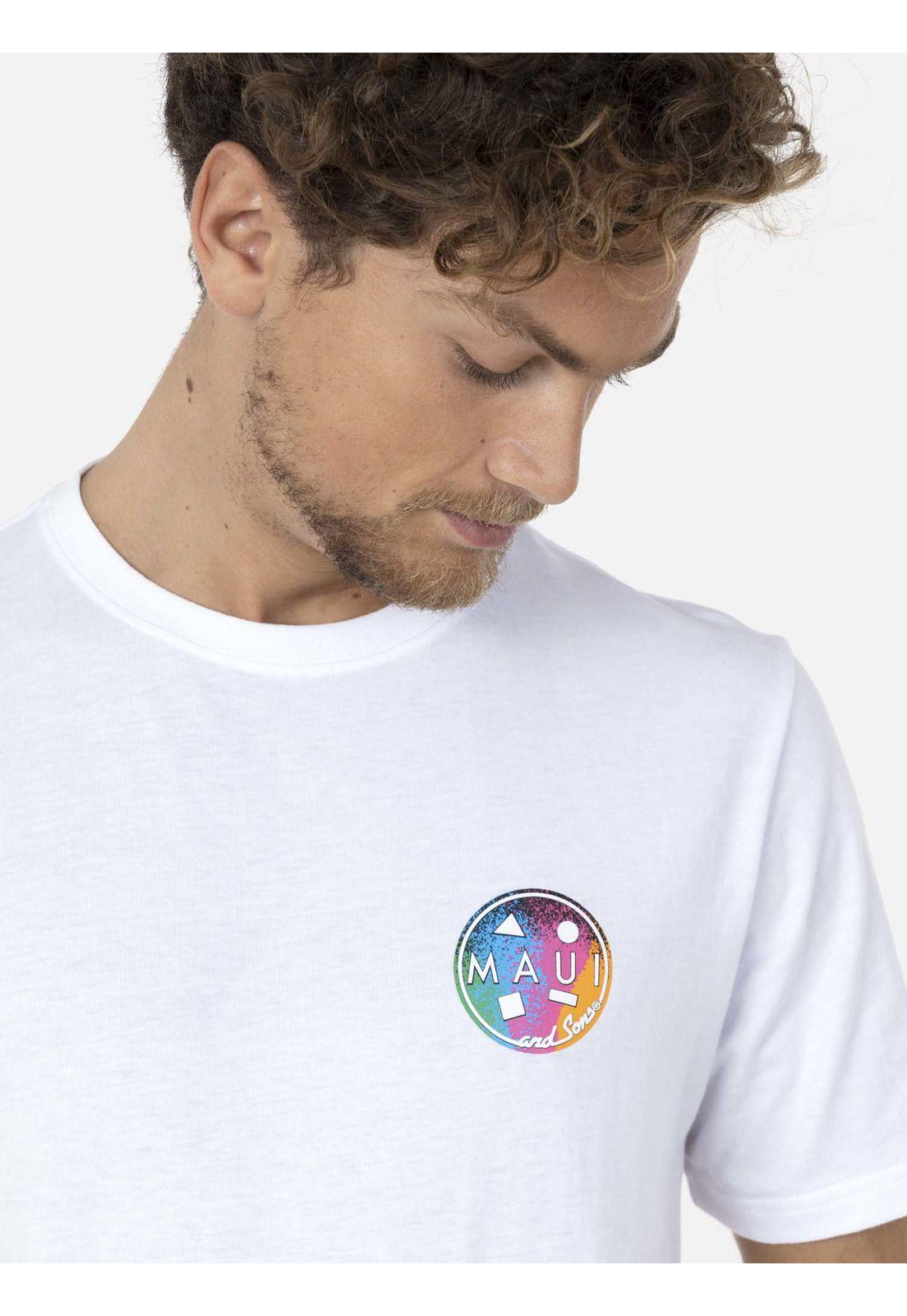 Polera COKKIE COLOR Hombre Blanco Maui and Sons-2