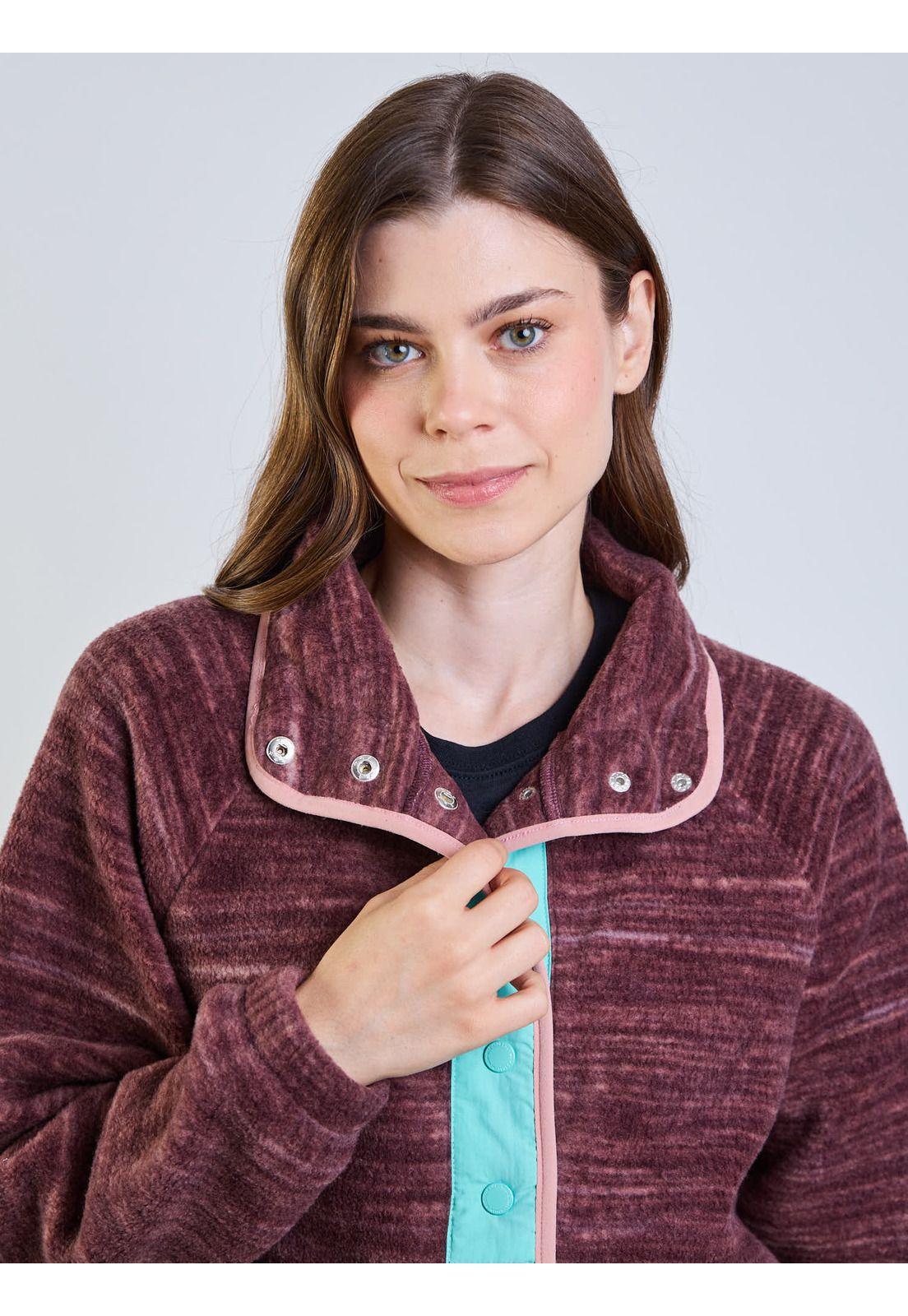 Poleron Polar Vintage Khaki Multicolor Mujer Maui And Sons-3