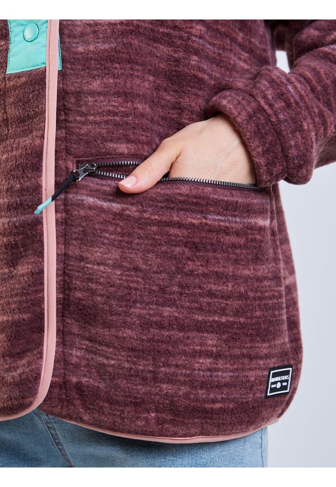 Poleron Polar Vintage Khaki Multicolor Mujer Maui And Sons-5