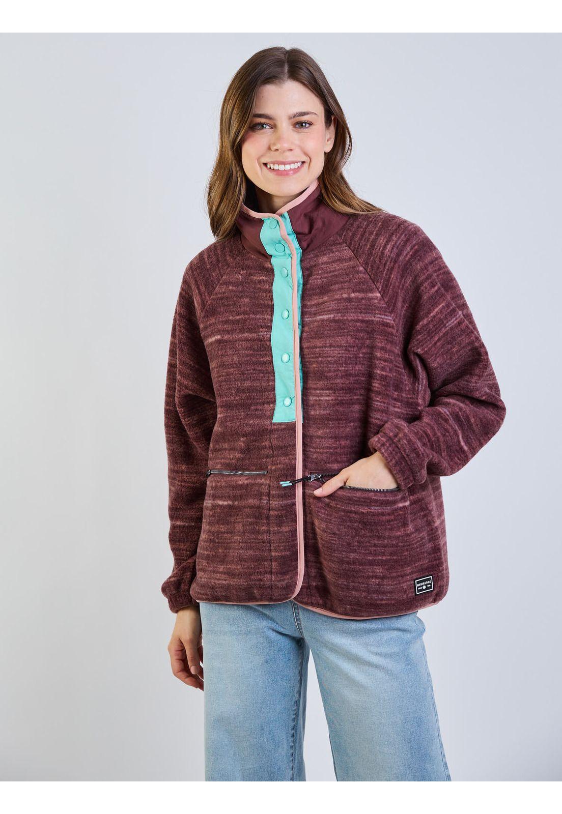 Poleron Polar Vintage Khaki Multicolor Mujer Maui And Sons-6