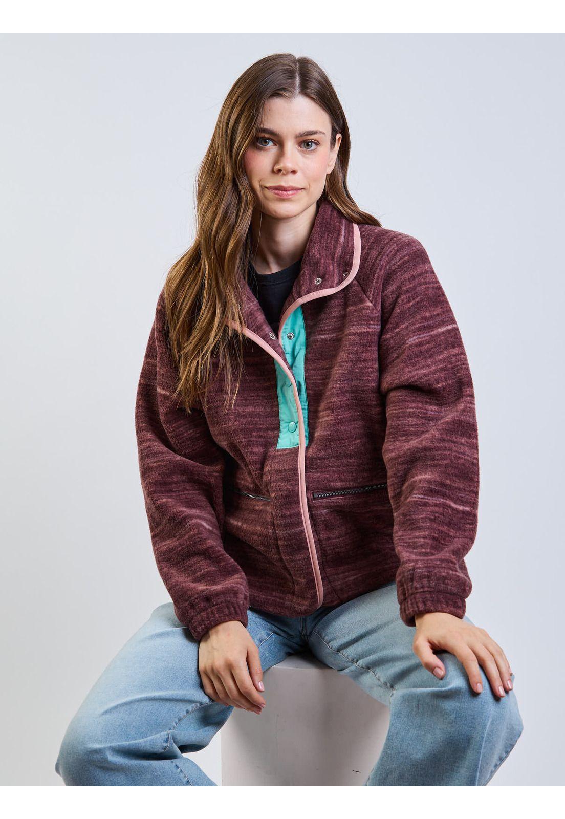 Poleron Polar Vintage Khaki Multicolor Mujer Maui And Sons-7