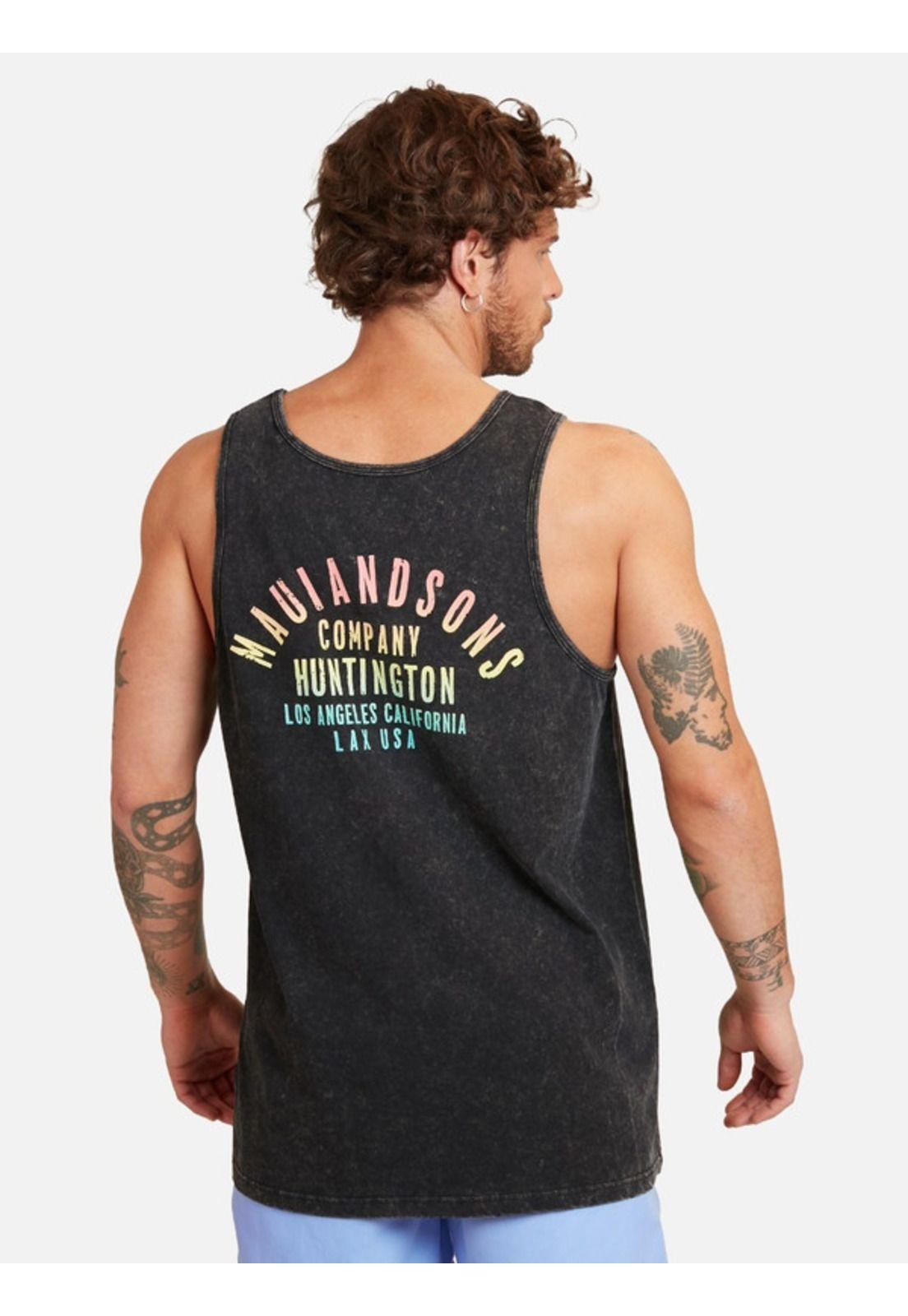 Polera Sm California Maui Tanks Negro Hombre Maui and sons-1