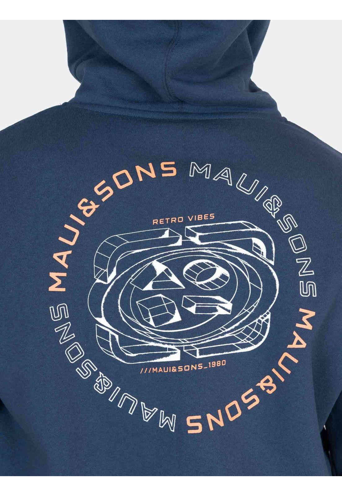 Poleron Canguro Mave Celeste Hombre Maui And Sons-2