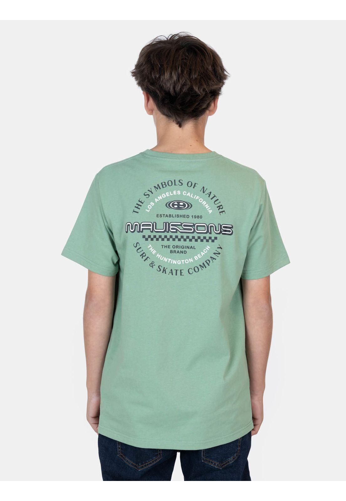 Polera MC OrillaBeat Verde Infantil Maui And Sons-1