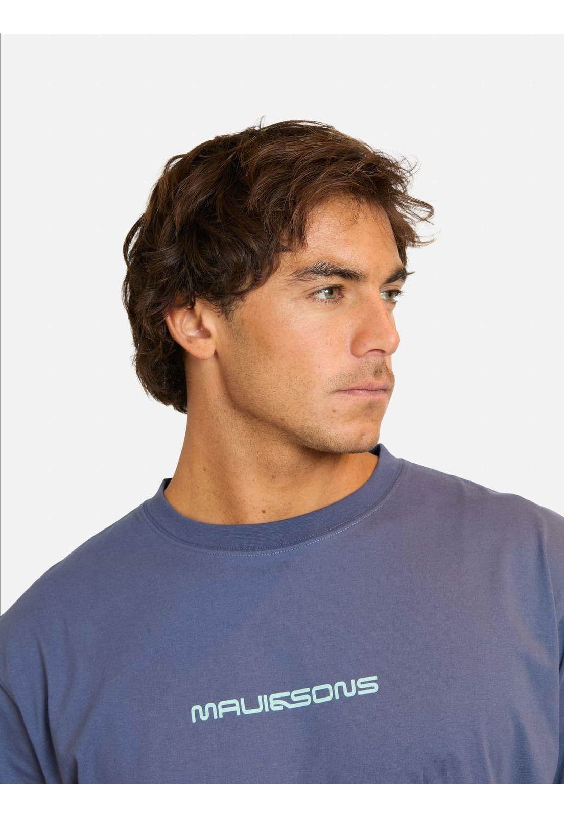 Polera MC Líay Azul Hombre Maui And Sons-2