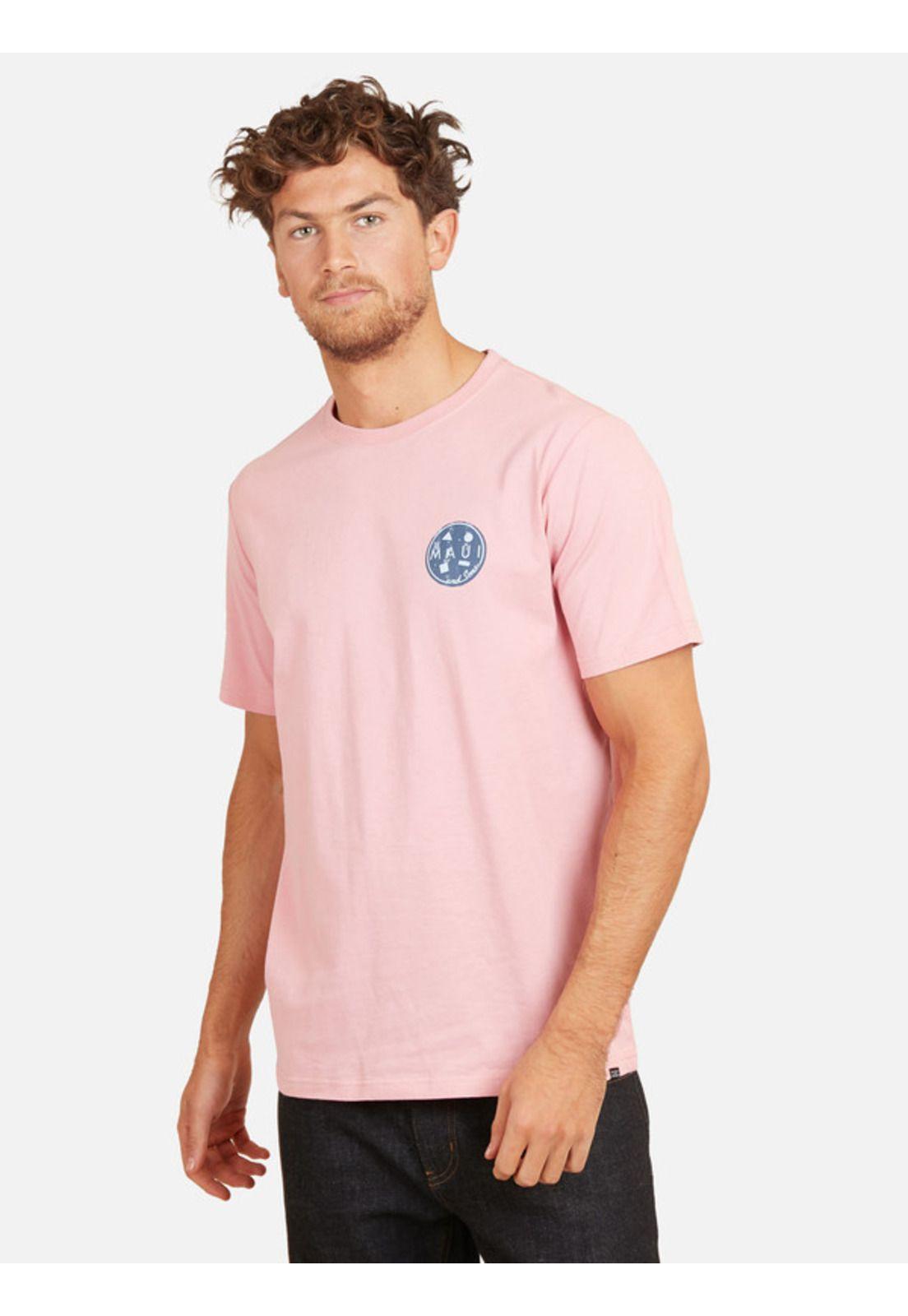 Polera Cookie 80S Tees Organic Hombre Rosado Maui And Sons-0