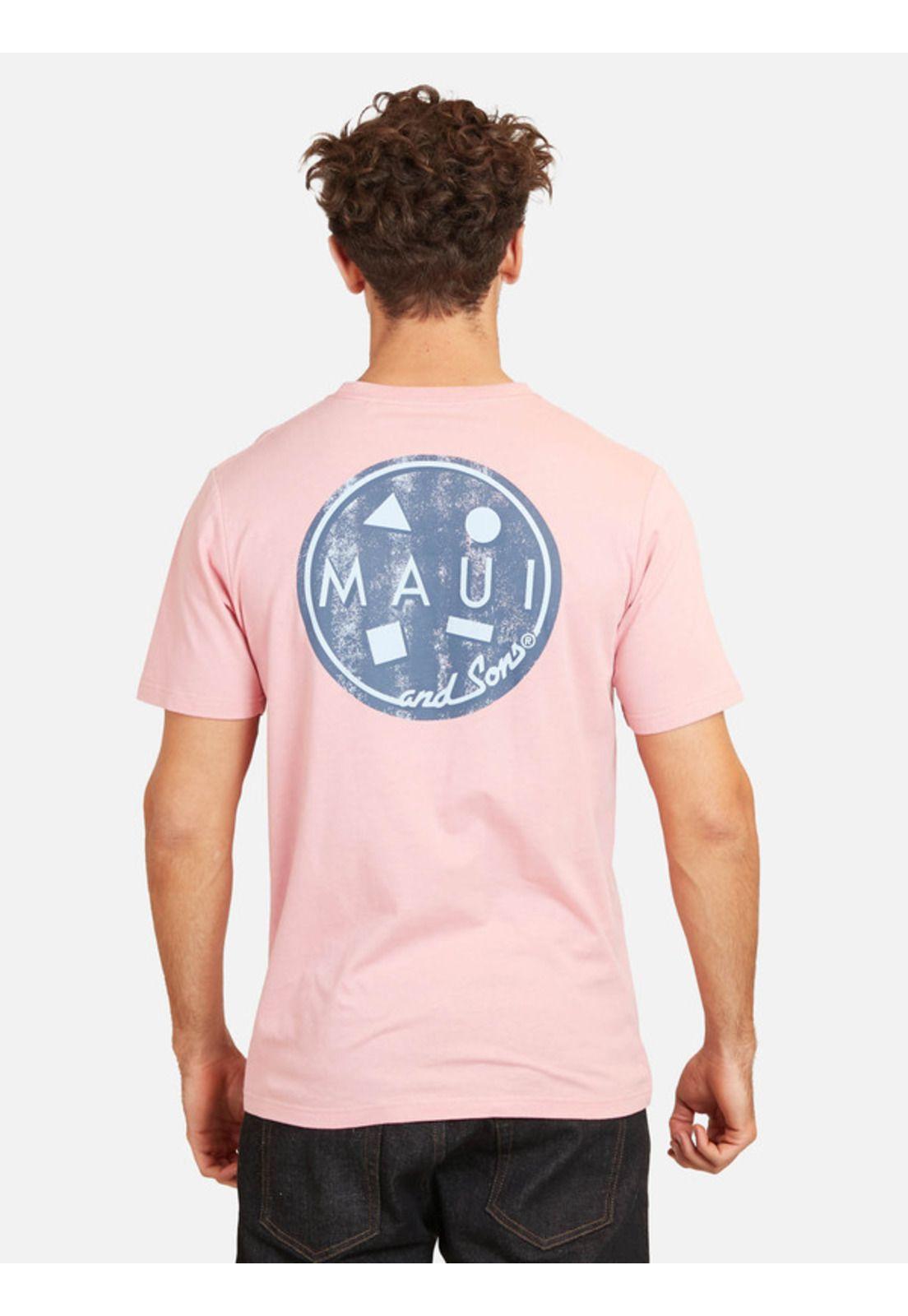 Polera Cookie 80S Tees Organic Hombre Rosado Maui And Sons-1