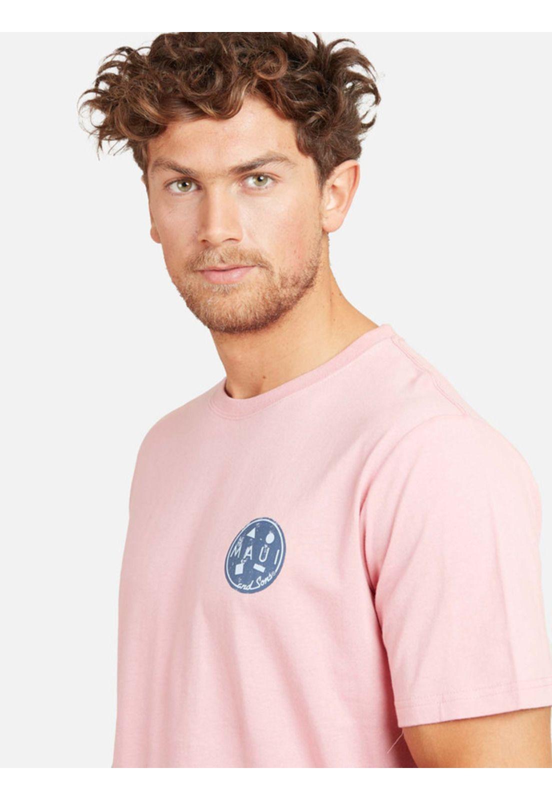 Polera Cookie 80S Tees Organic Hombre Rosado Maui And Sons-2