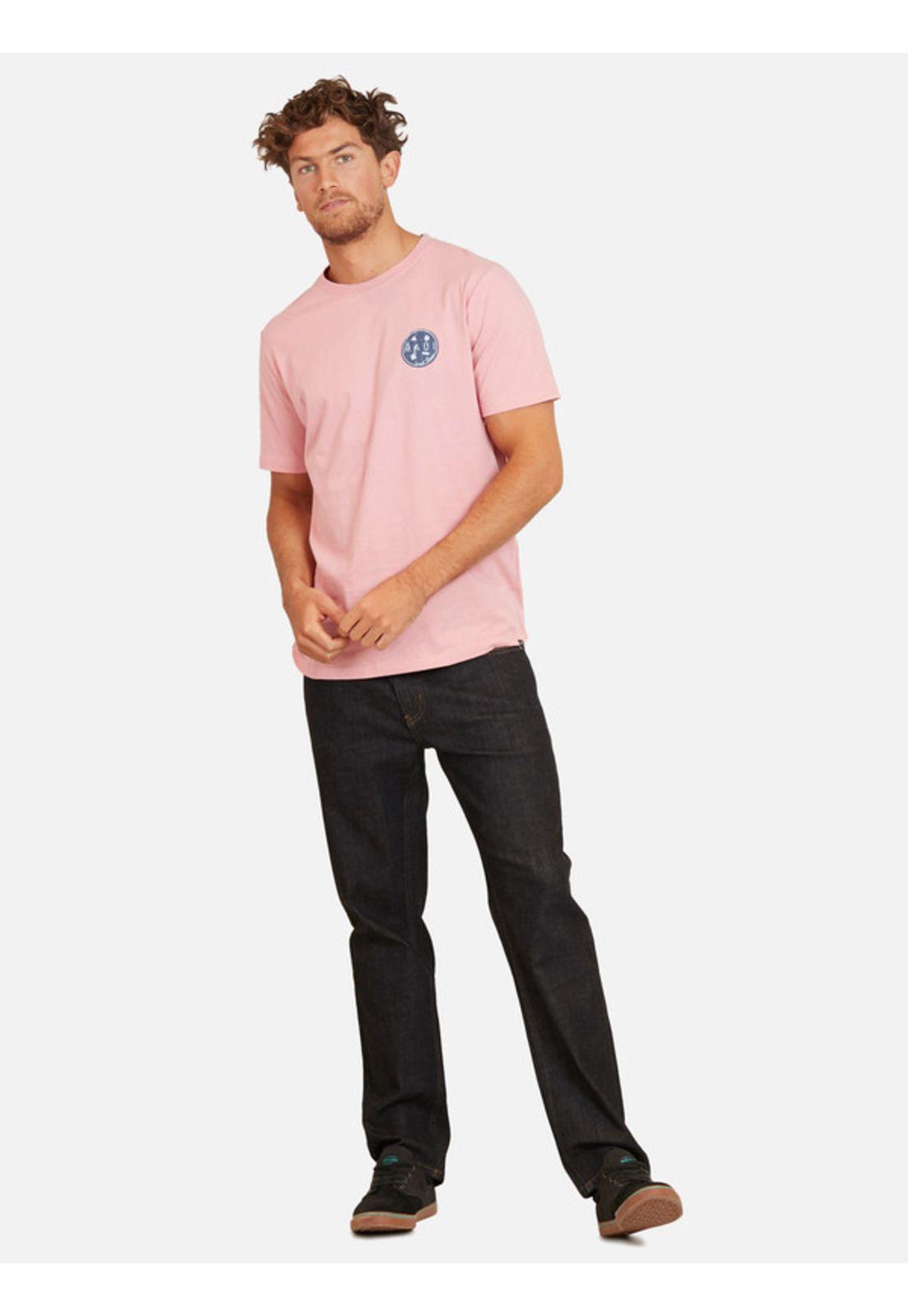 Polera Cookie 80S Tees Organic Hombre Rosado Maui And Sons-3