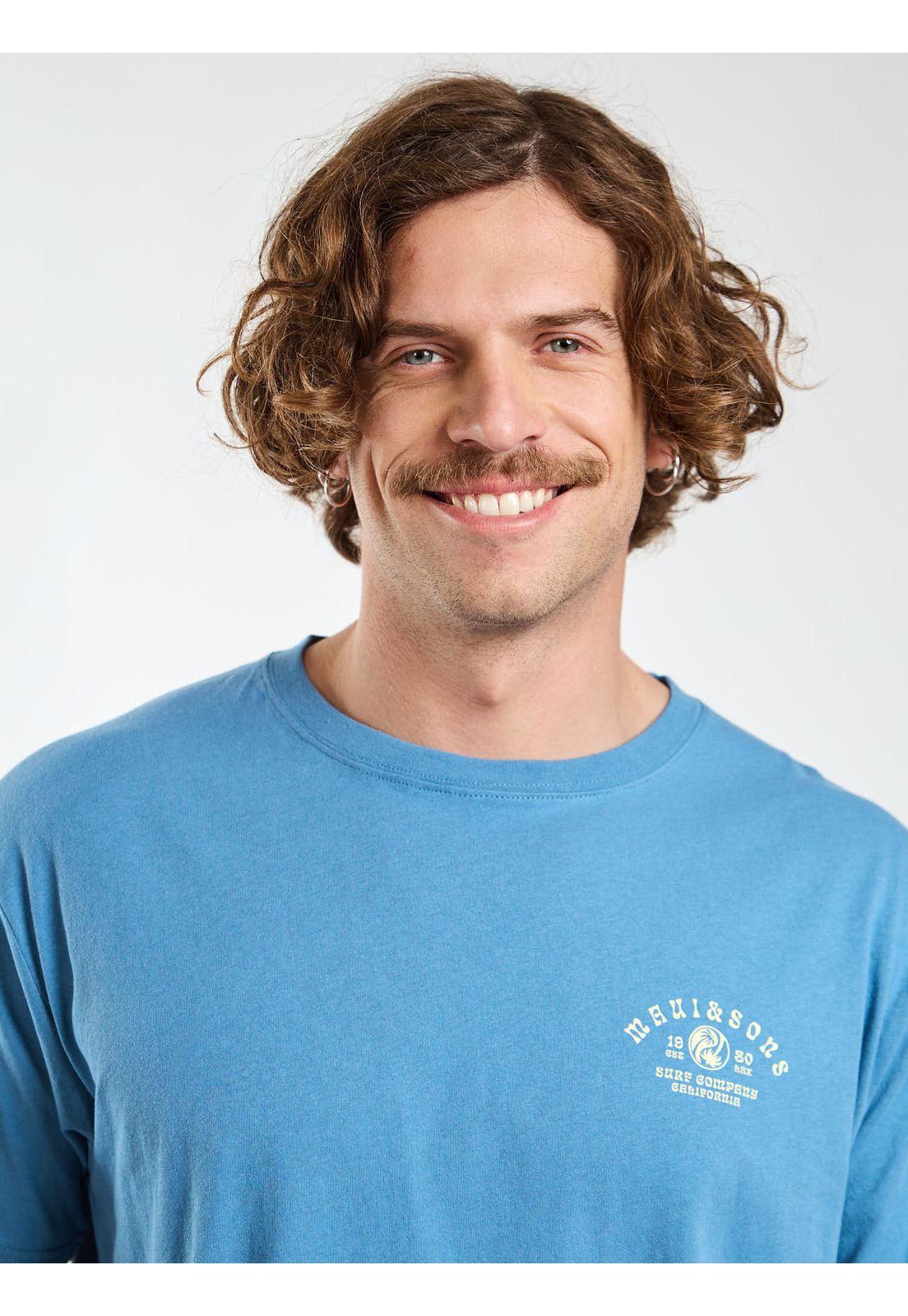Polera MC Vibes Celeste Hombre Maui and Sons-3