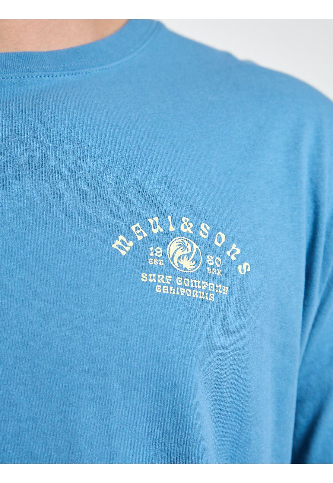 Polera MC Vibes Celeste Hombre Maui and Sons-4