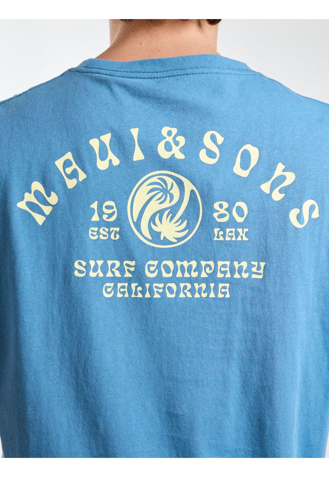 Polera MC Vibes Celeste Hombre Maui and Sons-5