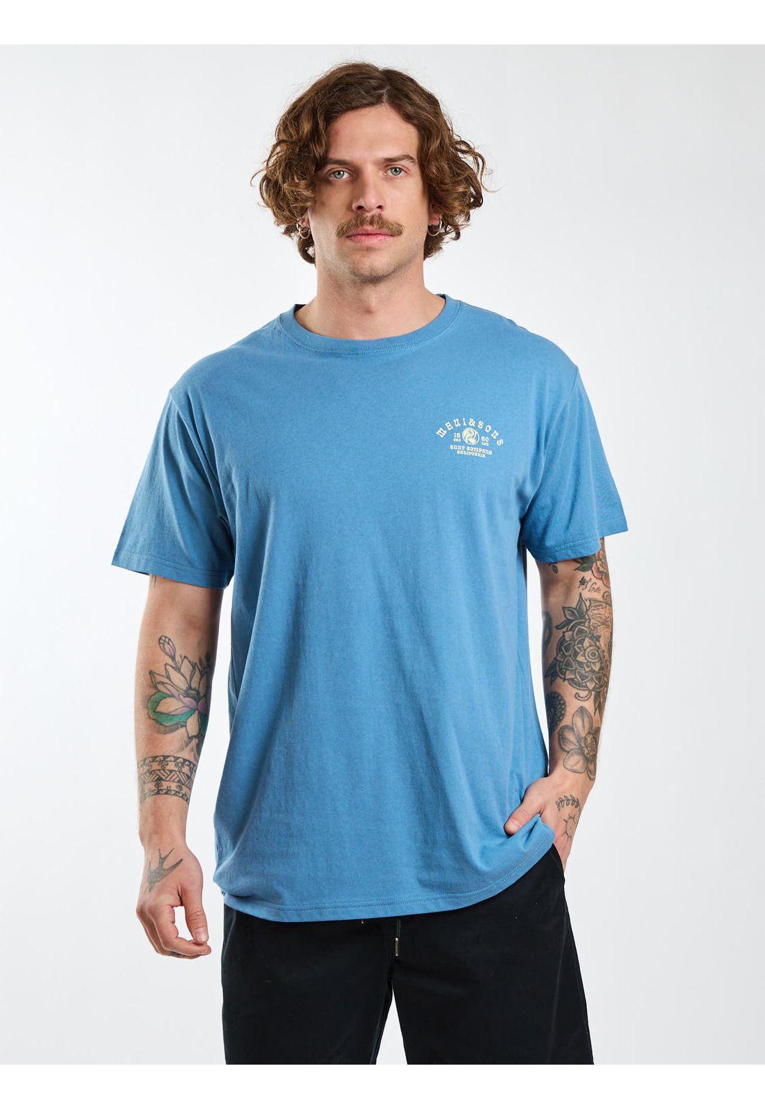 Polera MC Vibes Celeste Hombre Maui and Sons-6