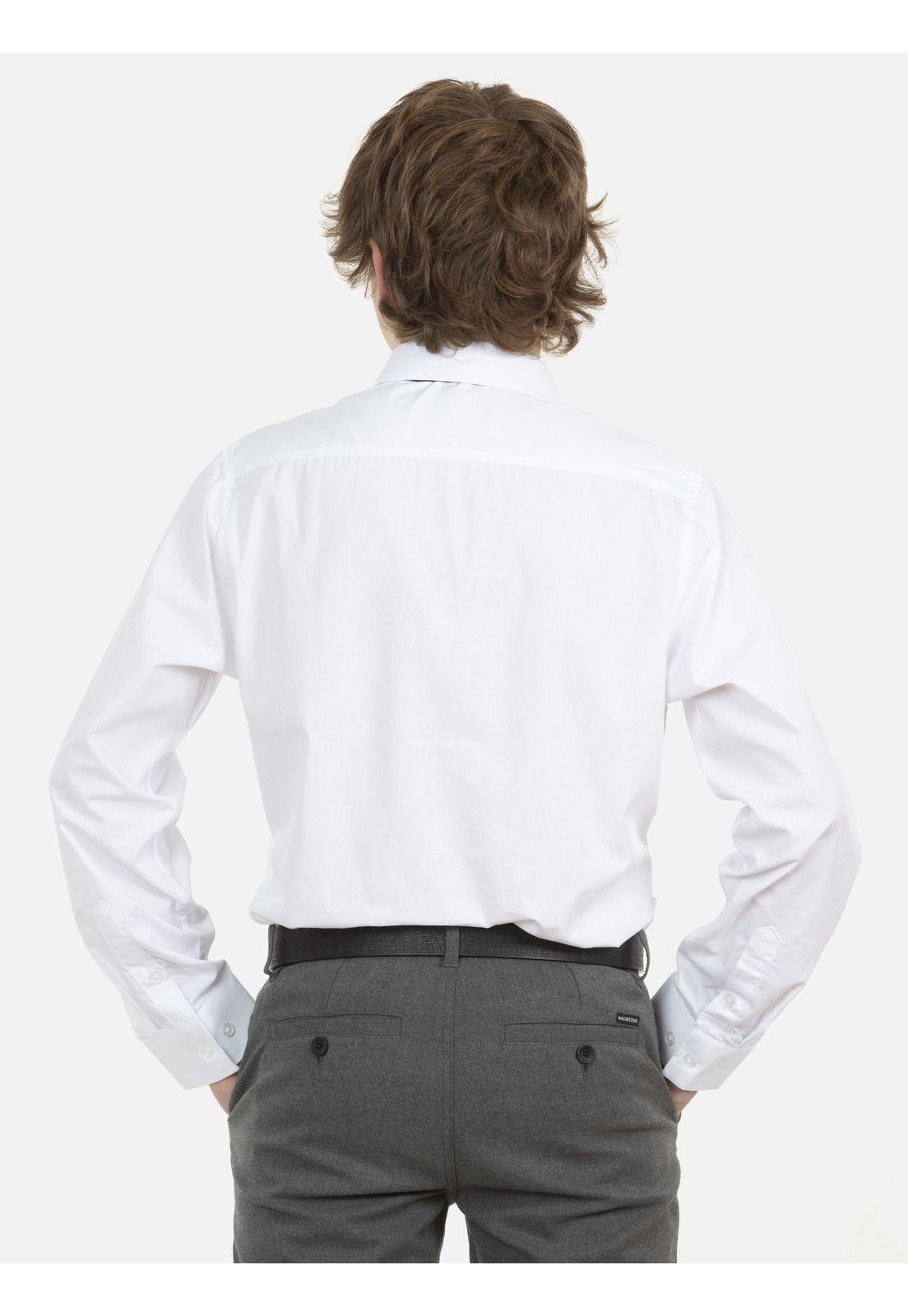 Camisa Escolar Lisa Juvenil Blanco Maui and Sons-1