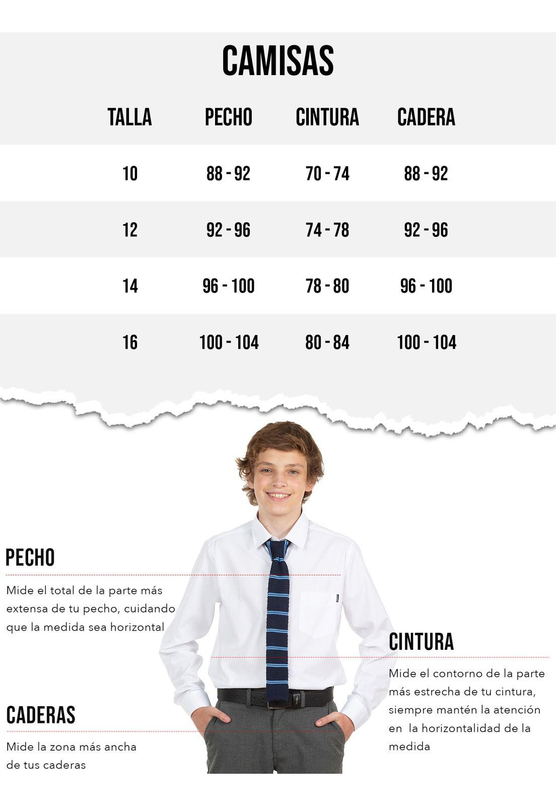 Camisa Escolar Lisa Juvenil Blanco Maui and Sons-4
