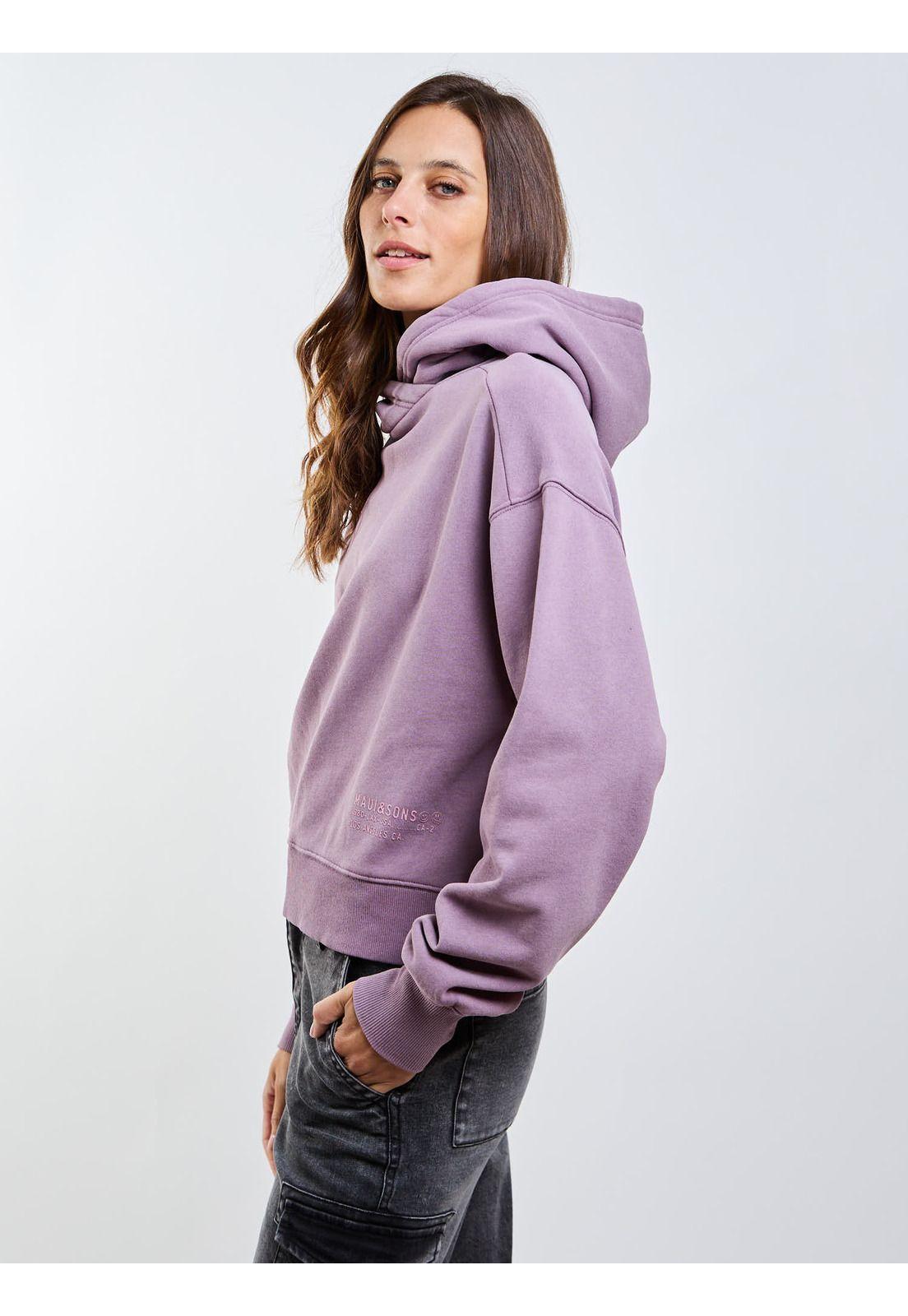 Poleron Canguro Sri Lanka Morado Mujer Maui And Sons-5