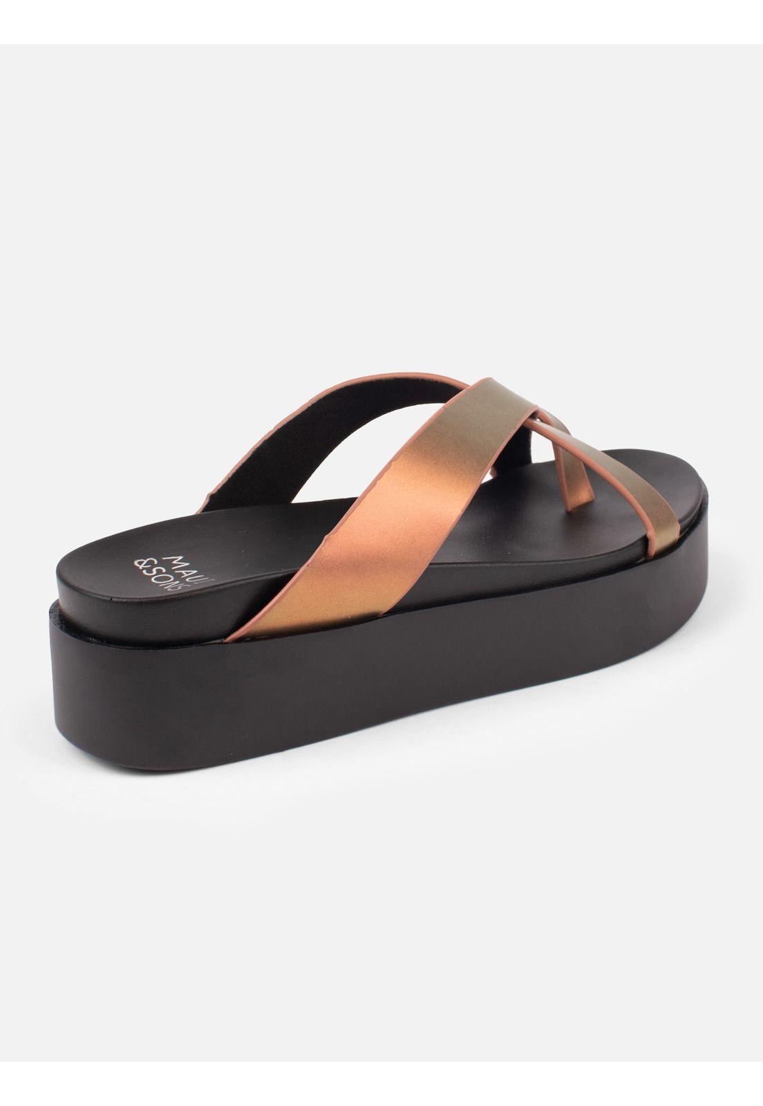 Sandalia Metallized Cober Naranjo Mujer Maui And Sons-2