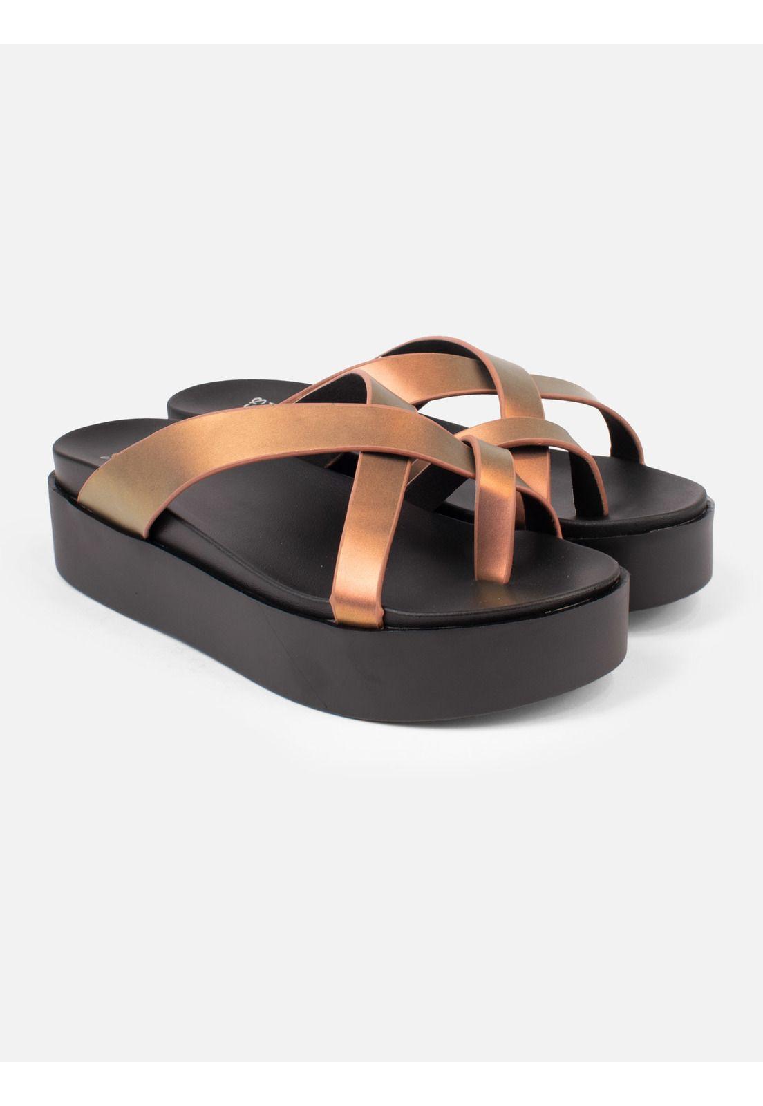 Sandalia Metallized Cober Naranjo Mujer Maui And Sons-3