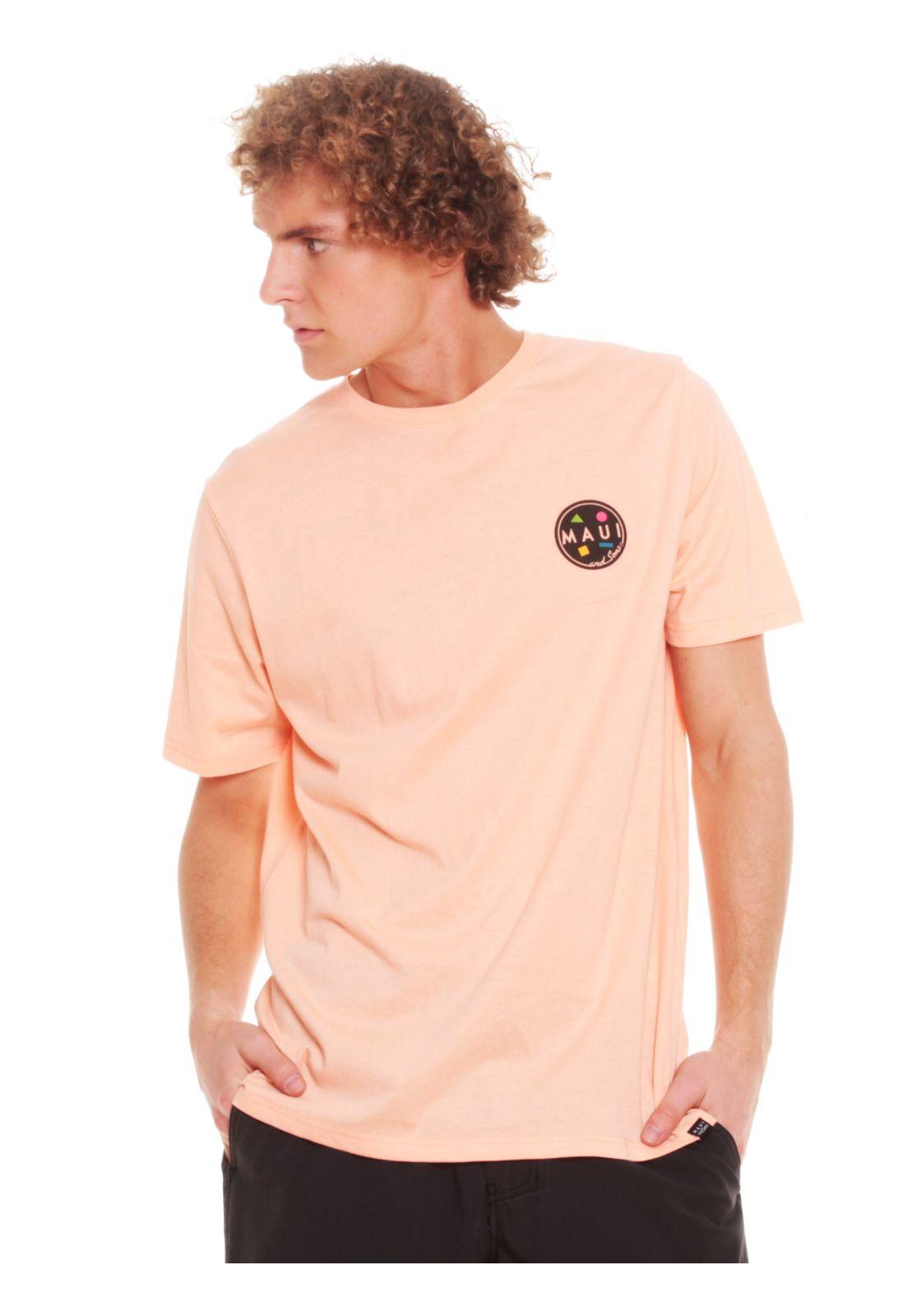 Polera Hombre 5P180-MV20 Rosado Maui and Sons-0