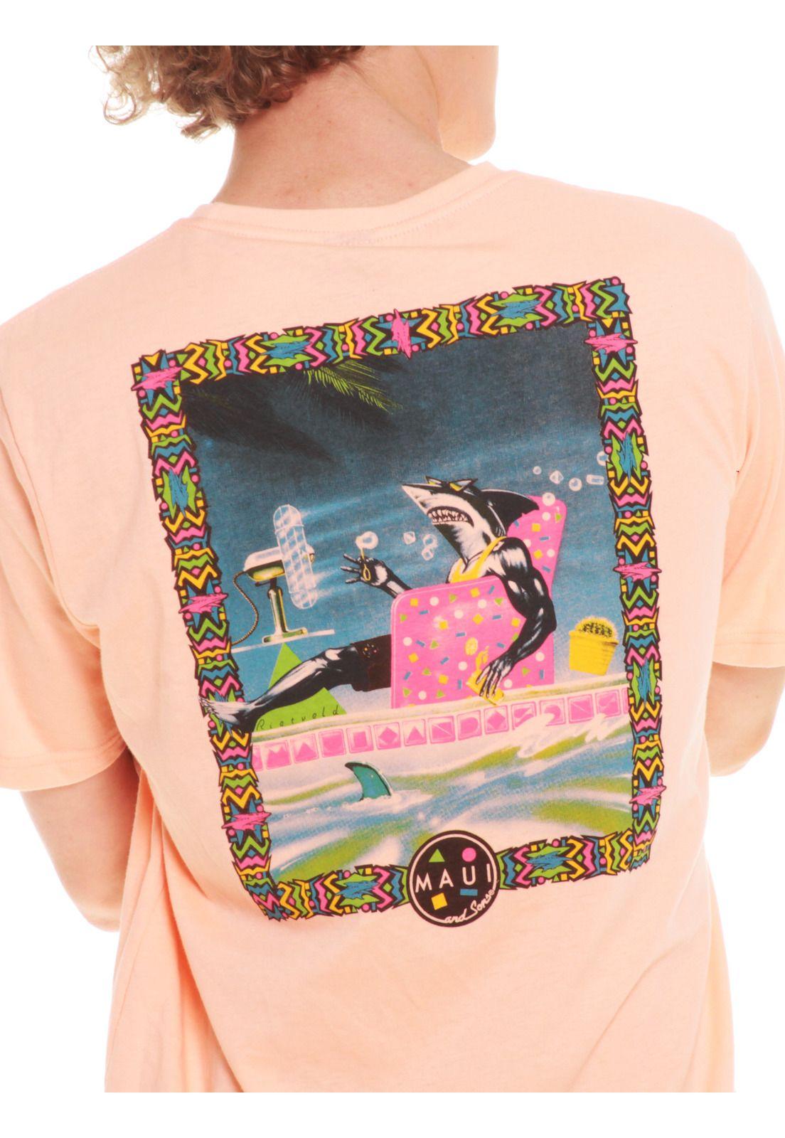 Polera Hombre 5P180-MV20 Rosado Maui and Sons-2