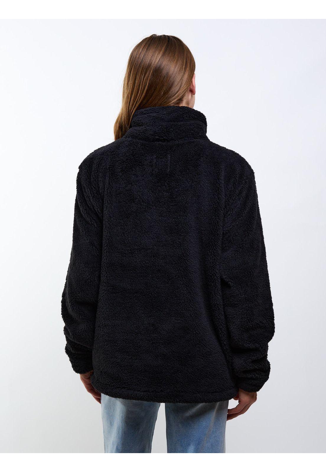 Poleron FZ Coral Quartz Negro Mujer Maui And Sons-4