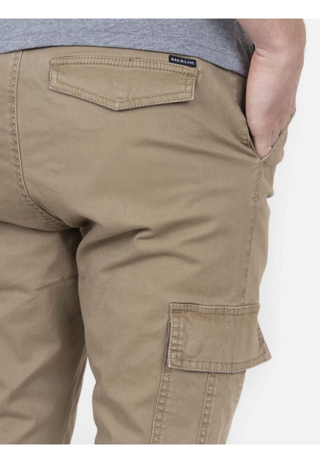 Pantalon Hombre 5N1708 Khaki Maui and Sons-2