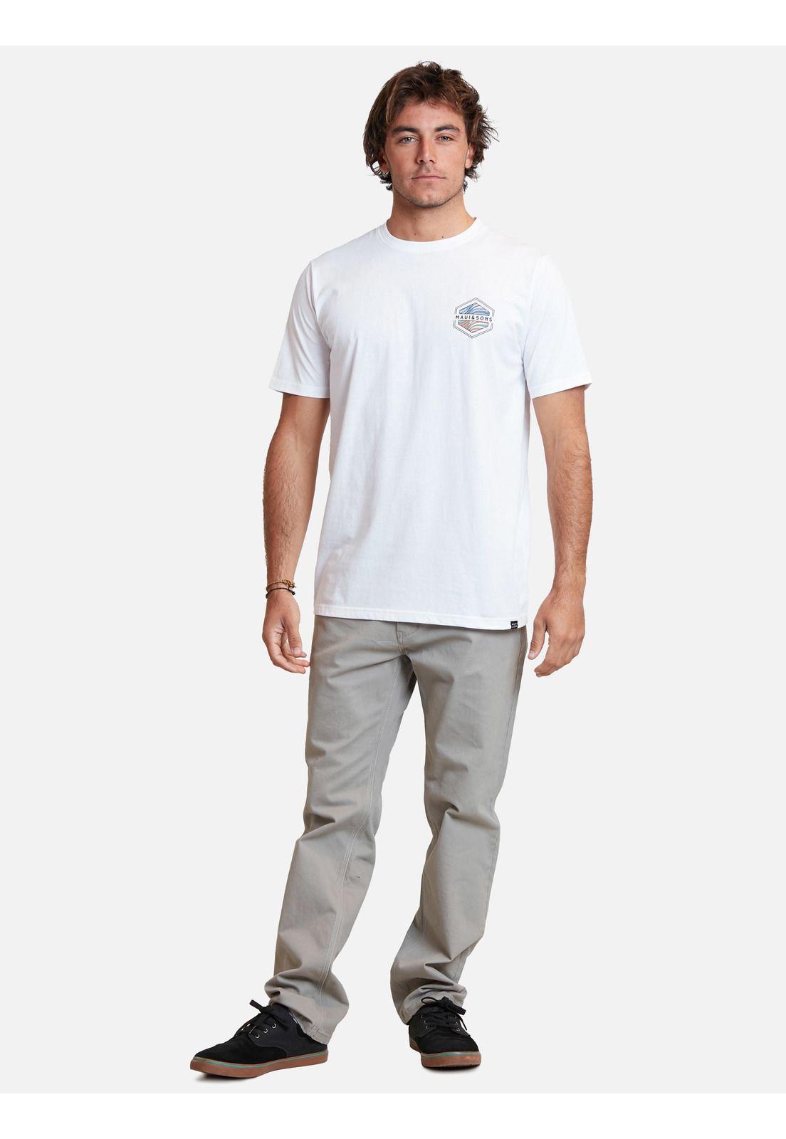 Polera surf and skate company ss tees Blanco Hombre Maui And Sons-3