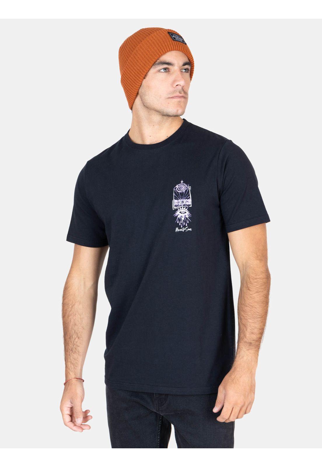 Polera MC Sunset Rider Negro Hombre Maui And Sons-0