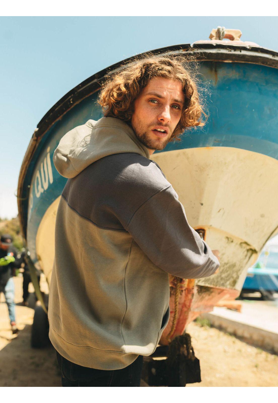 Poleron Canguro Foamix Verde Hombre Maui And Sons-2