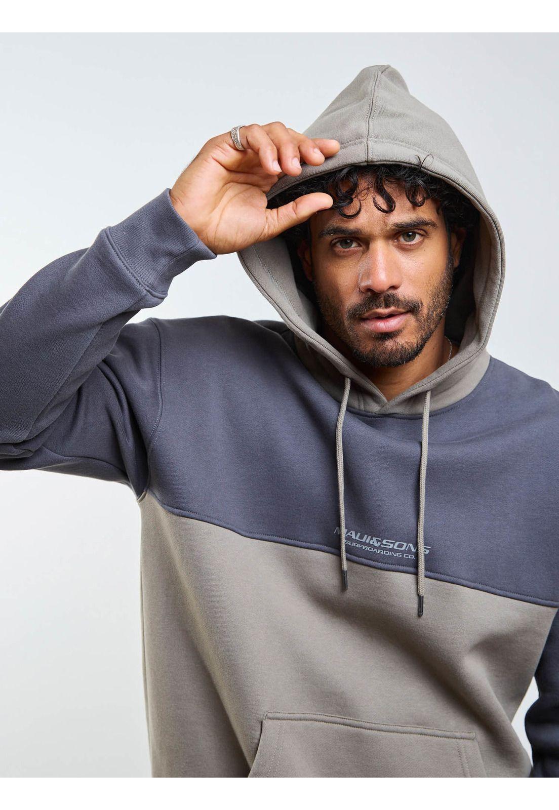 Poleron Canguro Foamix Verde Hombre Maui And Sons-6