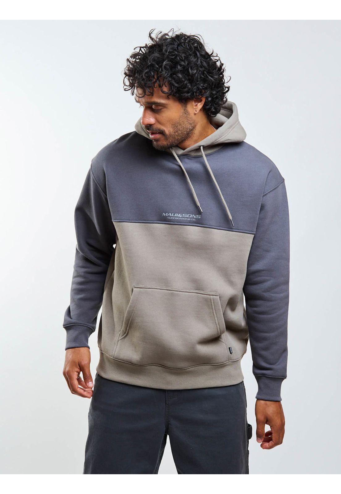 Poleron Canguro Foamix Verde Hombre Maui And Sons-7