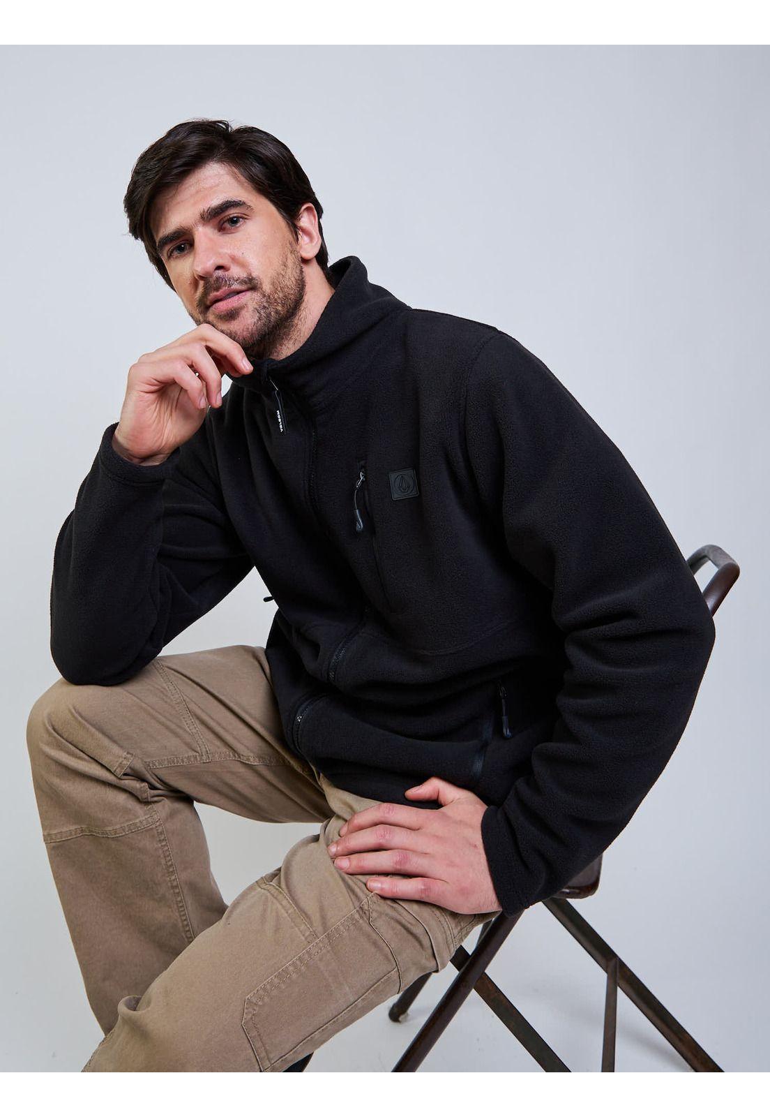 Poleron Polar Storm Stone Negro Hombre Volcom-4