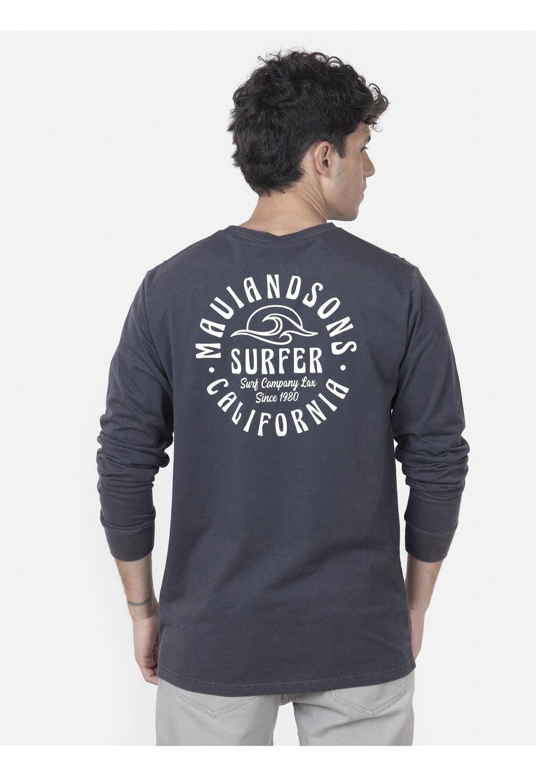 Polera Hombre CALIFORNIA SURF Gris Oscuro Maui and Sons-1