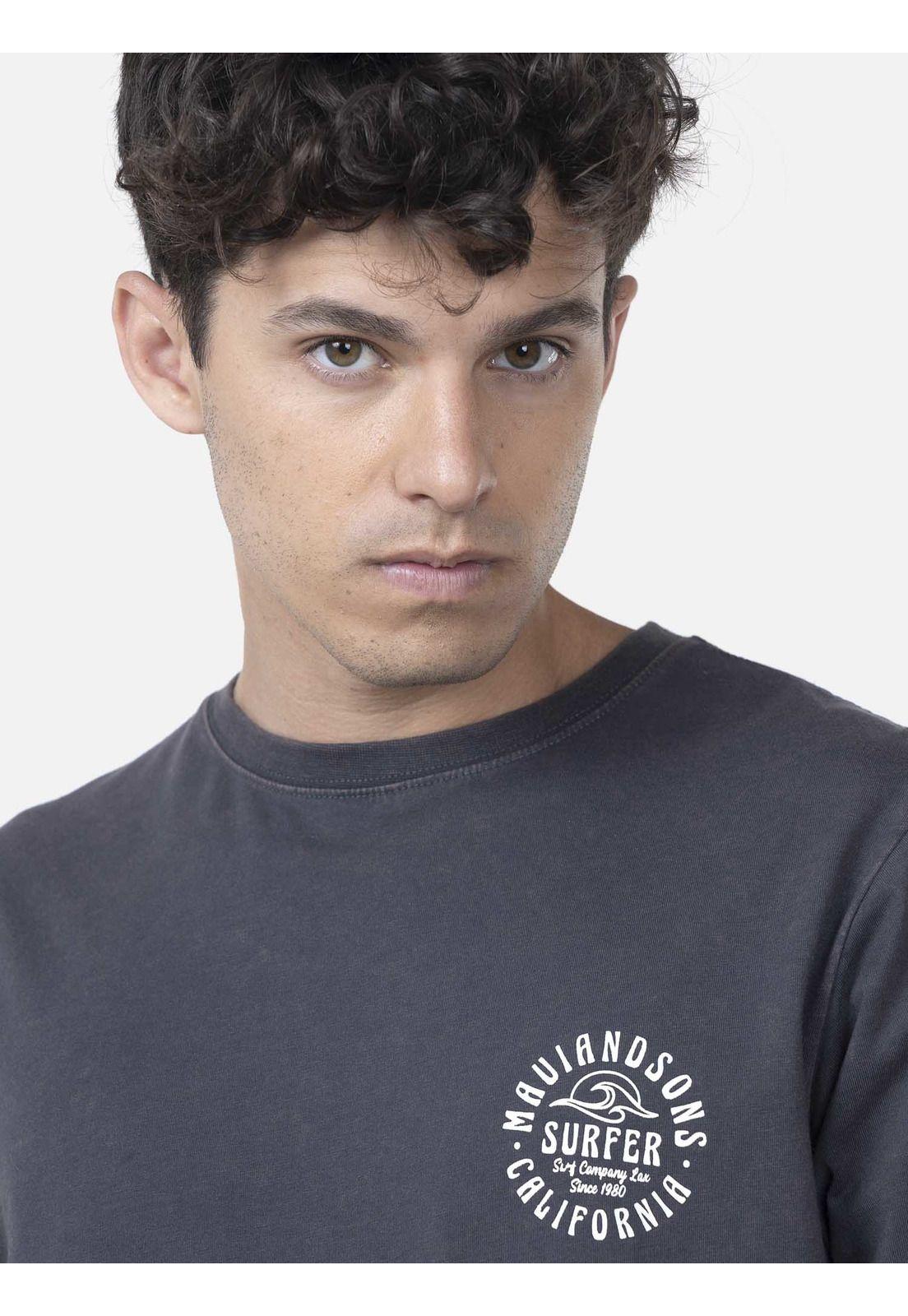 Polera Hombre CALIFORNIA SURF Gris Oscuro Maui and Sons-2