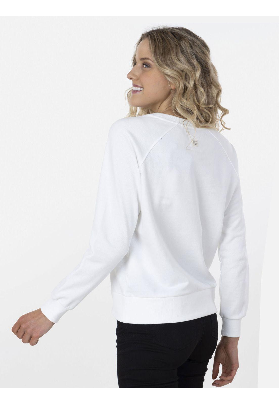 Poleron RIDE YOUR LIFE- BEACH CREW Mujer Blanco Maui and Sons-1