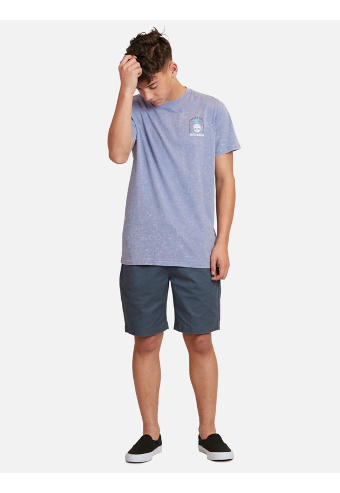 Polera Abacaxi Dead Acid Sst Juvenil Hombre Morado Maui And Sons-3