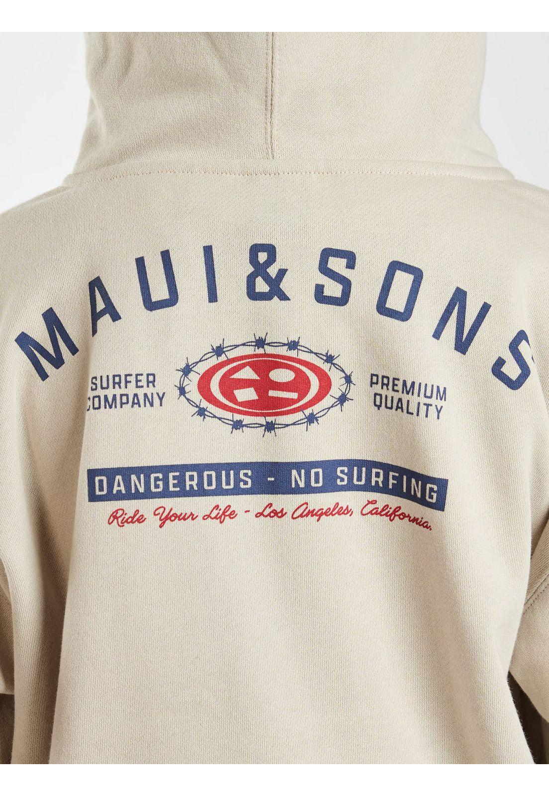 Poleron FZ Honu Blanco Infantil Maui and Sons-3