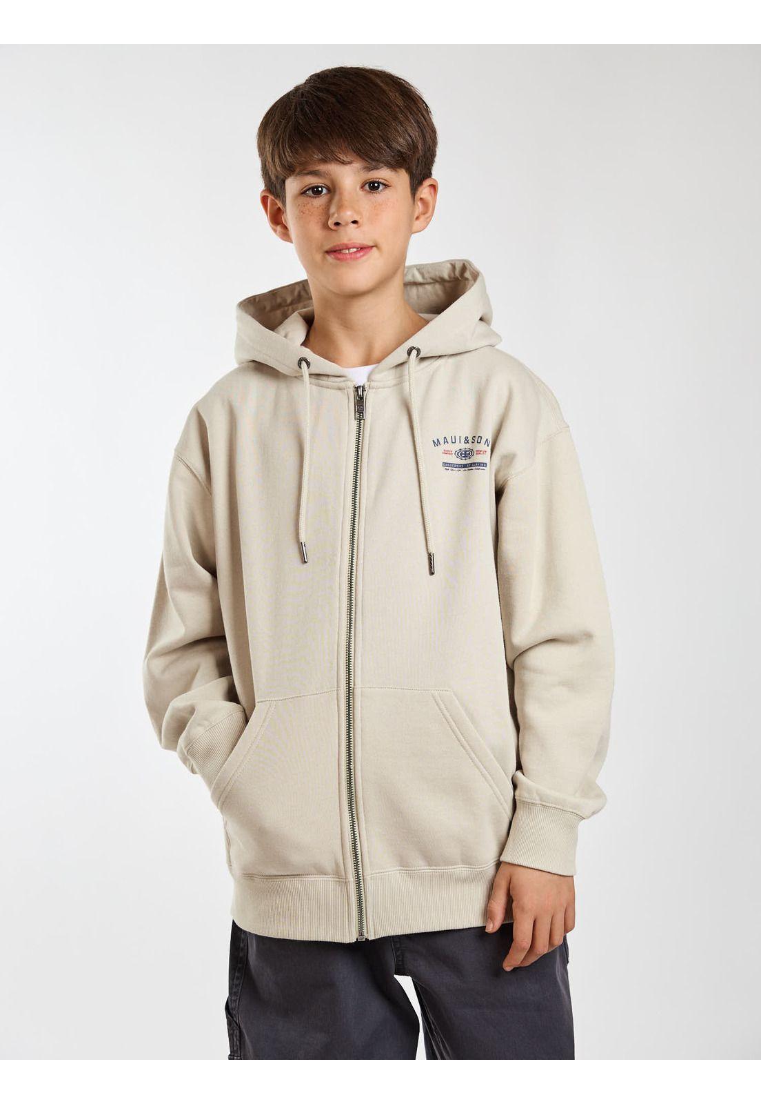 Poleron FZ Honu Blanco Infantil Maui and Sons-5
