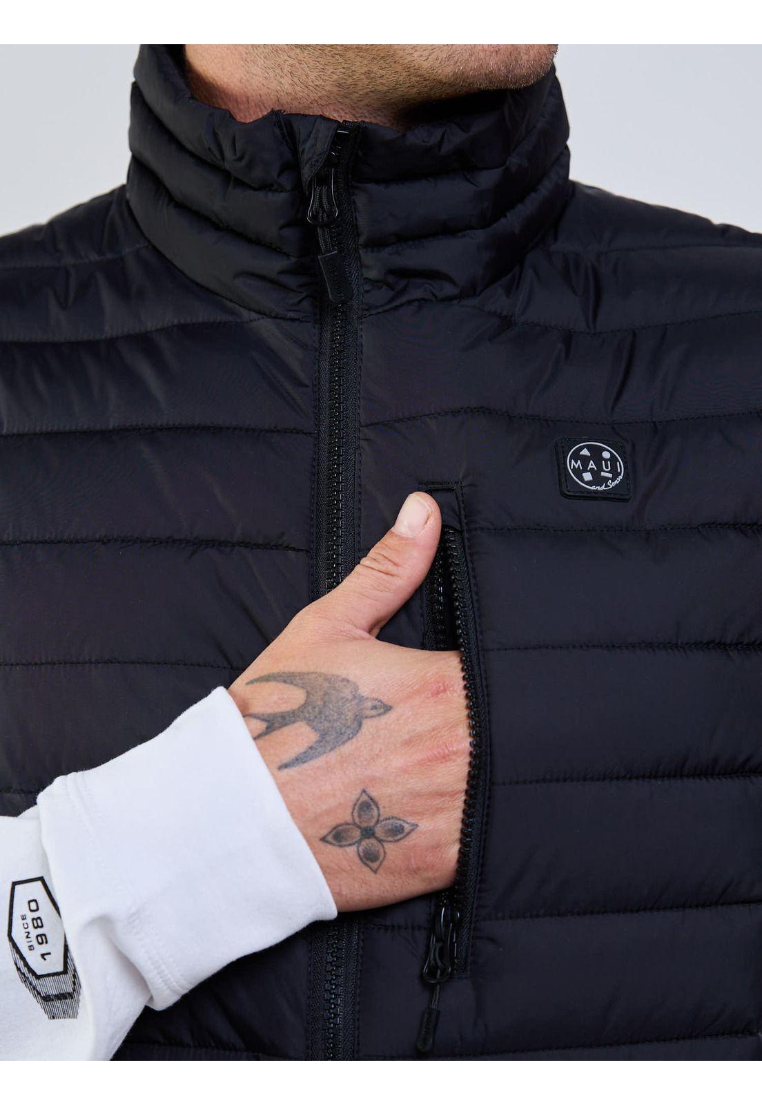 Parka Pulse Negro Hombre Maui And Sons-4