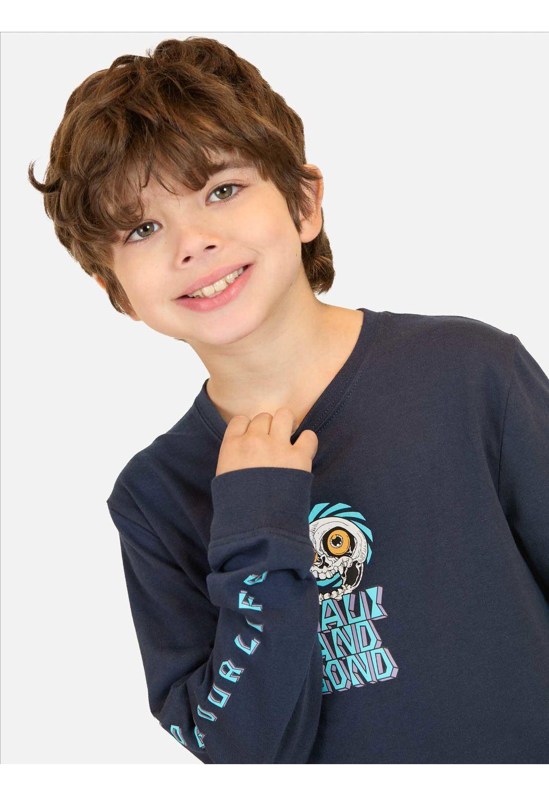 Polera ML Molten Swell Azul Infantil Maui And Sons-2