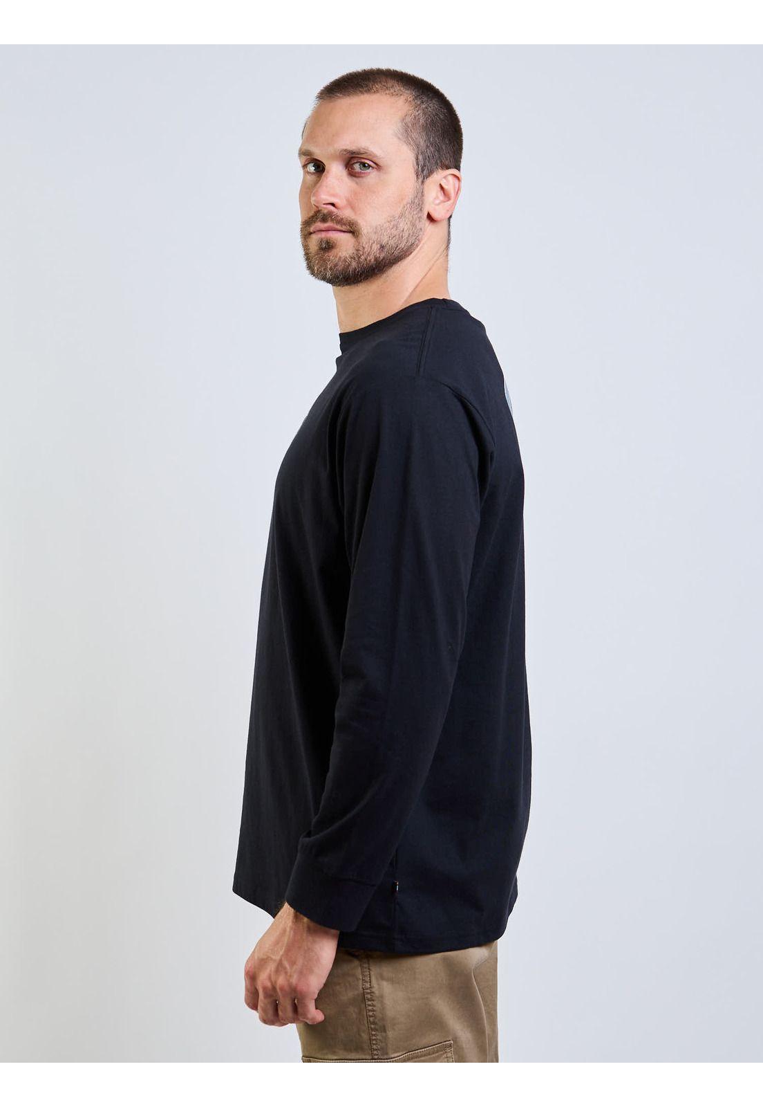 Polera ML Rusty Target Negro Hombre Rusty-2