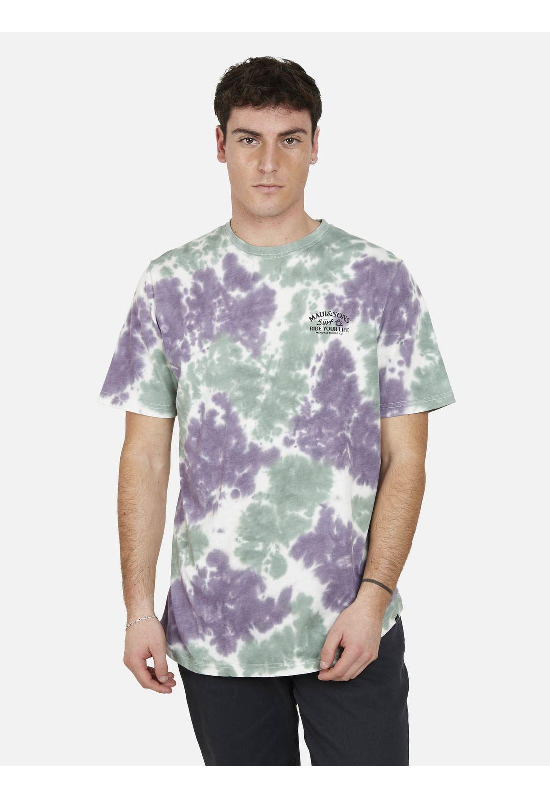 Polera LIVE IN LAX TIE DYE Hombre Multicolor Maui and Sons-0