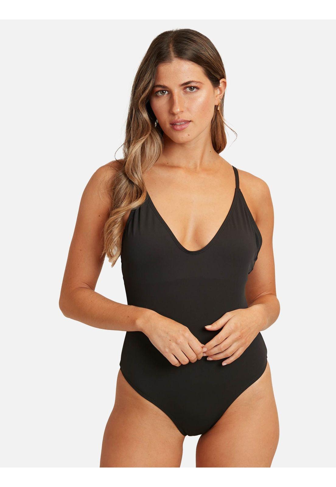 Traje De Baño Entero Black Swimsuit Mujer Negro Maui And Sons-0