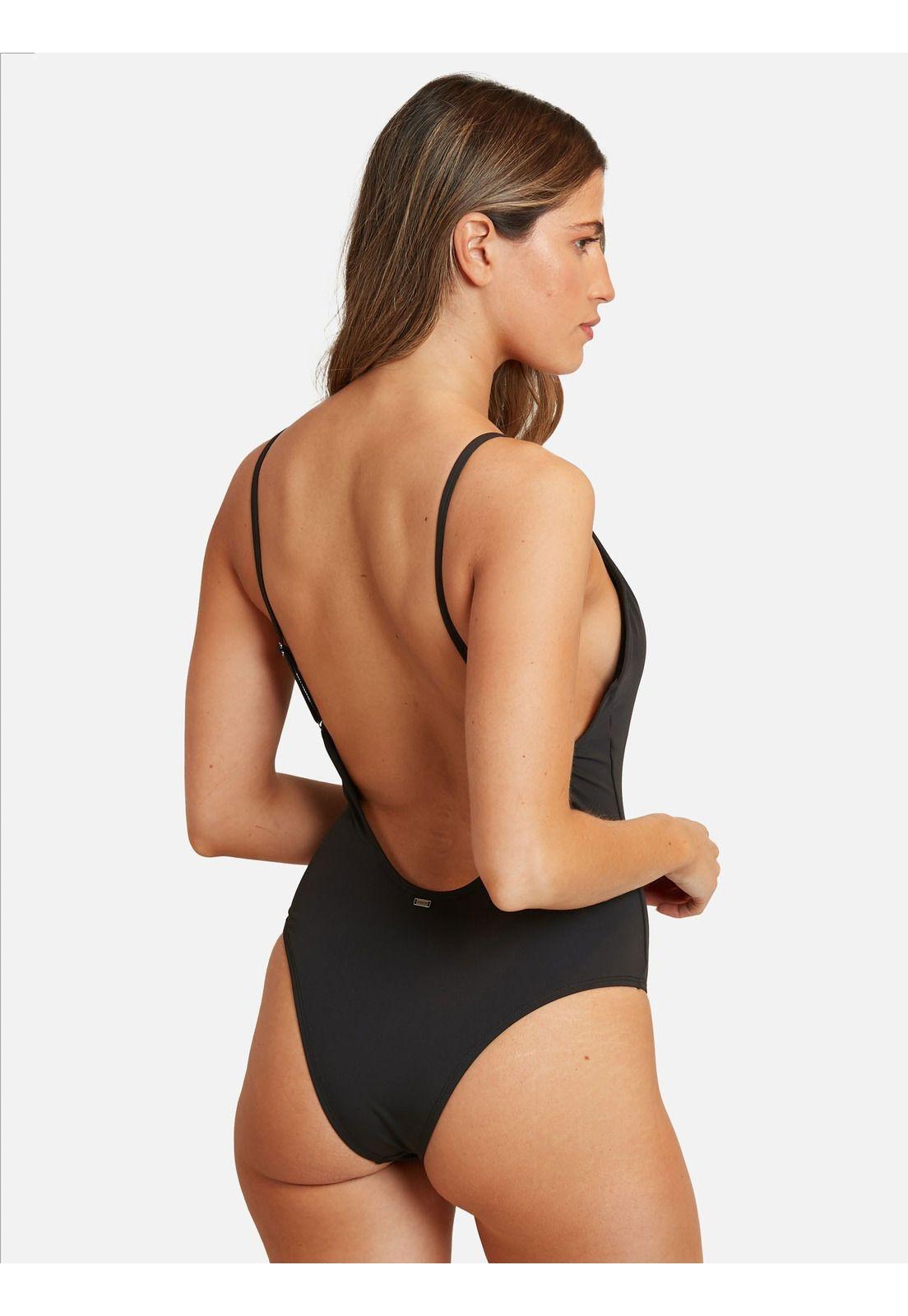 Traje De Baño Entero Black Swimsuit Mujer Negro Maui And Sons-1